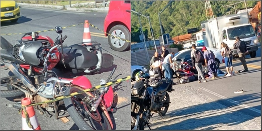 Semáforos de Mury, em Nova Friburgo, operam no modo 'piscante' e aumentam risco de acidentes