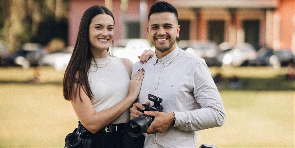 Bruno e Alice foram os fotógrafos do casal