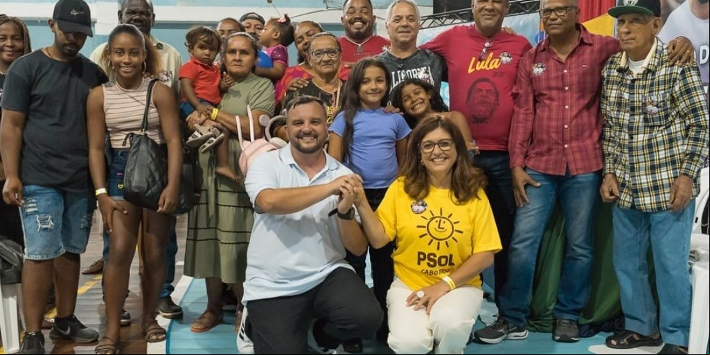 Rafael Peçanha (Rede) já anunciou compromissos de campanha ao lado da vice  Leila Tomazinho (PSOL)