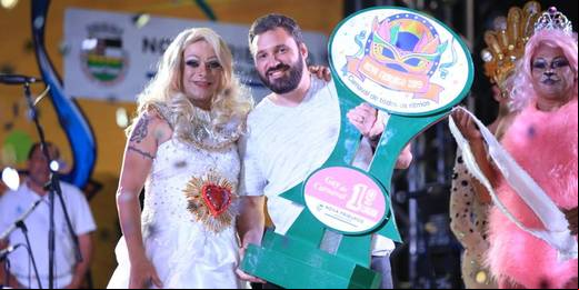Concurso Gay de Nova Friburgo elege Samantha, interpretada por Alexandre Corguinha