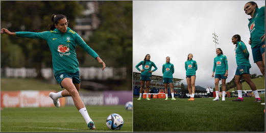 De olho na Copa do Mundo, Seleção feminina de futebol treina firme em Teresópolis 