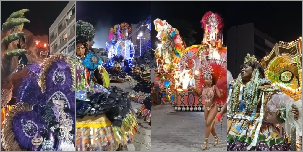 Escolas de Samba dos grupos 'A' e Especial brilham nos desfiles do Carnaval em Nova Friburgo