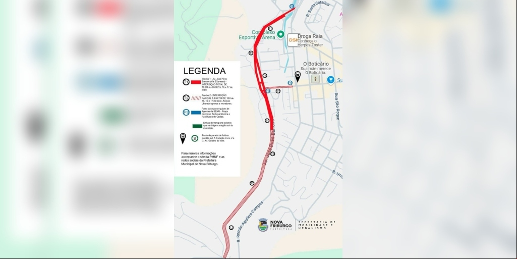 Via Expressa em Olaria será interditada a partir desta quarta-feira, 14