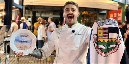 Após vencer campeonato nacional de gastronomia, chef de Nova Friburgo inicia projeto no Espírito Santo