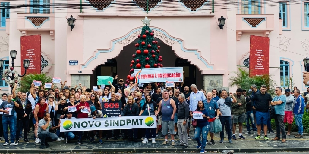 Protesto dos servidores na última segunda-feira, 23