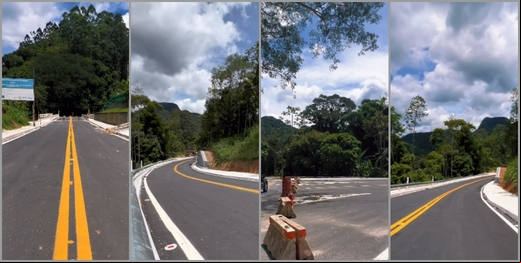 Novo o à estrada Serramar, em Nova Friburgo, deve ser liberado nesta semana, diz DER